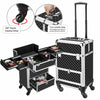 Extra Large Rolling Make-up Cosmetic Beauty Nail Polish Trolley Case Organiser