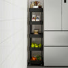 Narrow Slim Kitchen Storage Trolley Fruit Vegetable Gap Rack Basket Shelf Cart