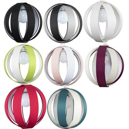 Ceiling Pendant Light Shades Easy Fit Round LED Globe Lampshades LED Bulbs