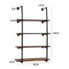 Black Metal Wall Shelf Wall Mounted Diaplay Shelf Living Room Bedroom