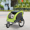 New Large Bike Dog Trailer Steel Pushchair Stroller Carrier Jogging Pet Ride New