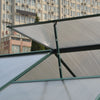 Aluminium Polycarbonate Greenhouse w/Sliding Door Window Garden Plant Grow House