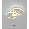LED Golden Three-tone Light Ring Ceiling Light Personality Modern Hallway Aisle