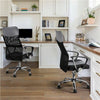 Office Desk Chair Home Computer Chair Leather with Wheels and Back Support Grey