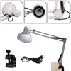 Long White LED Desk lamp Swing Arm Studio Clip-on Clamp Adjustable Table Light