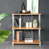 3 Tier Ladder Shelf Bookshelf Rack Stand Organizer Bookcase Unit Display Stand