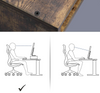 Industrial Monitor Stand Vintage Computer Desk PC Laptop Riser Rustic Tidy Shelf