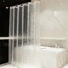 Bathroom Clear Curtain Extra Long Eco-Friendly Washable Shower Curtain 180x180cm