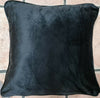 Plain Luxury French Velvet Cushion Cover With Piped Edges All Sizes & Colours