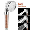 3 Mode High Pressure Shower Head Water Saving 30% Energy Saving Ionic Filter