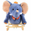 Children Kids Wooden Rocking Horse Rocker Elephant Ride On Toy Gift Seat Songs