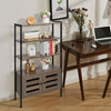 Storage Cabinet Bookcase Bookshelf Doors Shelving Display Unit Small Organiser