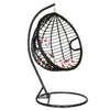Hanging Swing Rattan Chair Patio Garden Egg Chair With Cushion Indoor Outdoor