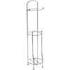 Bathroom Toilet Paper Roll Tissue Holder Chrome Free Standing Storage Organiser