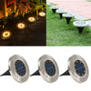 1-8pcs LED Solar Power Ground Lights Floor Decking Outdoor Garden Lawn Path Lamp