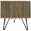 Industrial TV Stand Unit 2 Drawers Media Storage Hairpin Legs Retro TV Cabinet