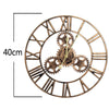 EXTRA LARGE ROMAN WALL CLOCK NUMERALS OPEN FACE HOME GARDEN ROUND UK