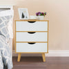 3 Drawer Wooden Bedside Table Cabinet Nightstand Storage Bedroom Furniture