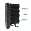 Foldable Microphone Isolation Shield Studio Mic Sound Foam Absorbing Reflector