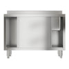 Commercial Stainless Steel Sink Single Bowl Cabinet Storage Restaurant Kitchen