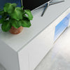Modern LED Light TV Stand Table With Shelves High Gloss Living Room Furniture