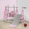 Toddler Garden Swing Slide & Climber Kids Baby Home Outdoor Playground Toy Pink