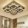 Modern Square LED Crystal Ceiling Lights Pendant Chandelier Lamp Living Bedroom