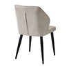 2X Retro Brown/ Grey Dining Chairs Faux Leather Kitchen Dining Room Metal Leg