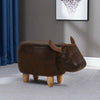 Luxury Small Padded Upholstered Footstool Ottoman Pouffe Stool Wooden Seat Suede