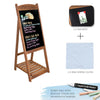 A-Board Pavement Sign Advertising Menu Sandwich Wooden Frame Blackboard Outdoor