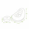 Deluxe Inflatable Lounger Ottoman Couch Gaming Chair Foot Stool Seat Air