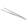 30cm Silver Stainless Steel Long Food Tongs Straight Tweezers Kitchen Tool BBQ