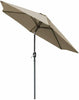 Brown Garden Patio Parasol 2.5m 2.7m 3m Outdoor Sun Shade Umbrella W/ Crank Tilt