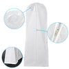 Extra Large Wedding Dress Bridal Gown Garment Breathable Cover Storage Bag White