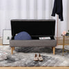 Upholstered Bedroom Bench w/Storage Window Seat Toy Box Footstool Ottoman Fabric