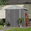 Metal Garden Shed Outdoor Tools Equipments Storage House Shed with Safety Latch