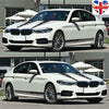 6pcs Long Stripe Graphics Car Racing Side Body Hood Mirror Vinyl Decal Stickers