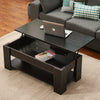 Wooden Coffee Table with Storage Lift Top Desk Living Room Furniture Tea Table