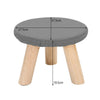 Small Stool Footstool Table Side Bench Chair Padded Top Kid Stool Wooden Legs