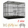 Folding Heavy Duty Cozy Pet Puppy Playpen Run Crate Pen Welping Dog Cage 2 Sizes