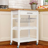 Kitchen Trolley Serving Cart Rolling Storage Island Table With Drawer Shelf Rack