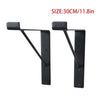2PCS Black Shelf Brackets Industrial Shelves Bracket for Book Items Floating DIY
