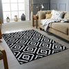 GREY BLACK MODERN DESIGN RUG SOFT LARGE LIVING ROOM FLOOR BEDROOM CARPET RUGS