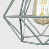Metal Pendant Light Shade Ceiling Industrial Geometric Wire Cage Lampshade Decor