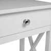 White Bedside Table Nightstand 1 Drawer Side Cabinet Storage Chest Bedroom