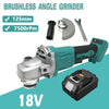 18V Li-ion Angle Grinder 125mm For Makita Brushless Cordless Grinding Body Only