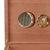 Cedar Wood Wooden Lined Cigar Humidor Humidifier Hygrometer Case Box Brown NEW