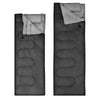 Waterproof Double Sleeping Bag Outdoor Camping Single Convertible W/ Pillows&Bag