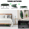 47'' Folding Trampoline Exercise Bouncer W/ Adjustable T-Shaped Handrail