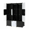 12Cube Organizer Stackable Plastic Cube Storage Shelves Design Multifunctional